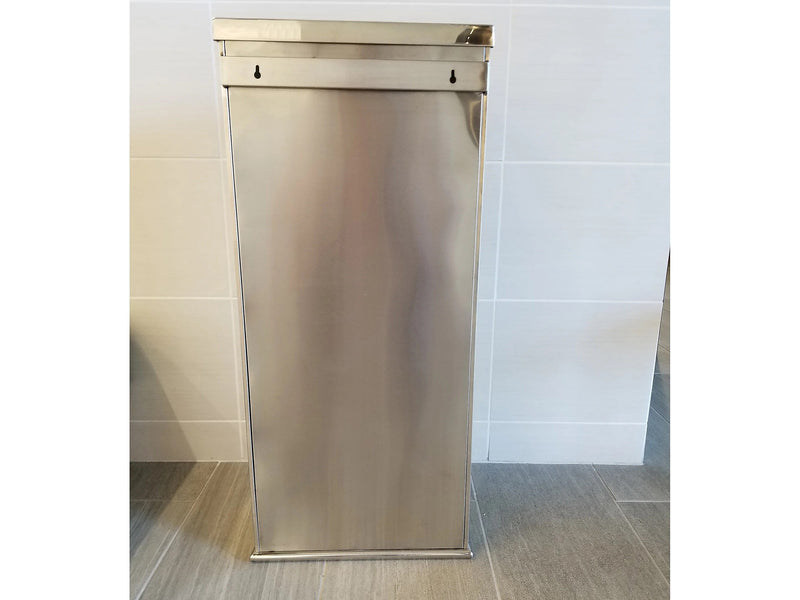 HLS Commercial Stainless Steel Trash Can, 9-Gallon, Silver (HLSC01G09A)