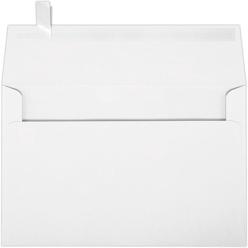 JAM Paper Self Seal A9 Booklet Envelope 5 3/4" x 8 3/4", White, 100/Pack (4895-WPP-100)