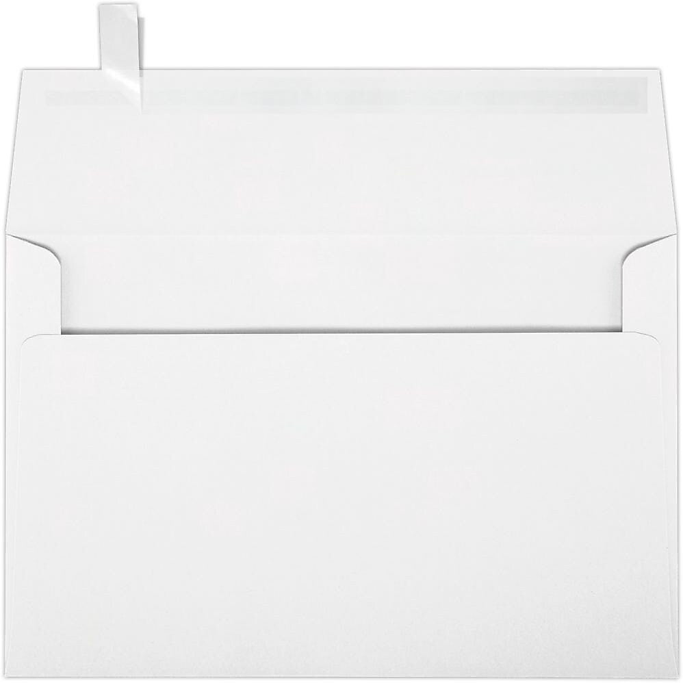 JAM Paper Self Seal A9 Booklet Envelope 5 3/4" x 8 3/4", White, 100/Pack (4895-WPP-100)