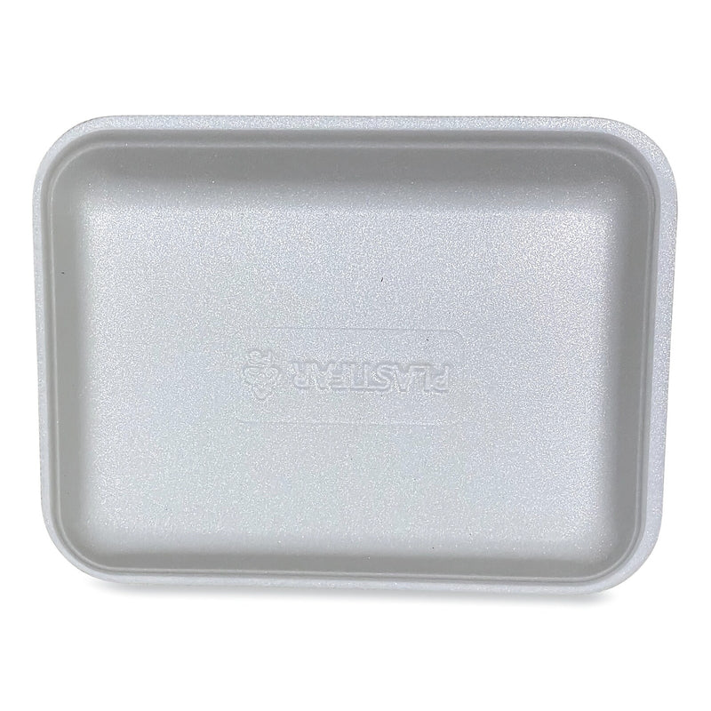 GEN Meat Trays, #3P, 8.7 x 6.6 x 1.1, White, 400/Carton