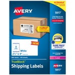 Avery TrueBlock Laser Shipping Labels, 2-1/2" x 4", White, 800 Labels/Box (5817)