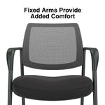 Staples Essentials Mesh/Fabric Guest Chair, Black (UN61297-CC)