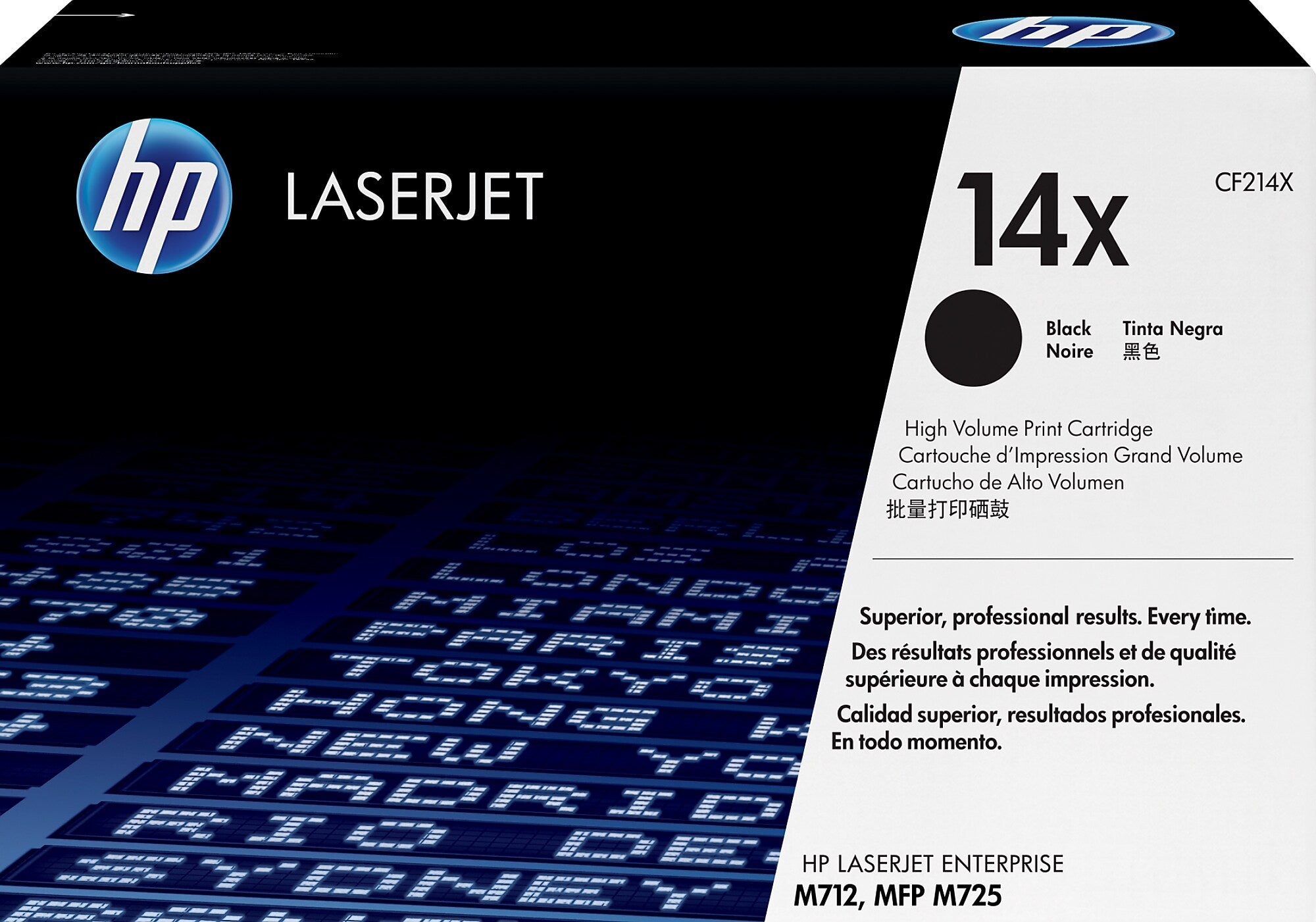 HP 14X Black High Yield Toner Cartridge, Prints Up to 17,500 pages (CF214X)