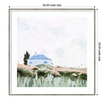 Amanti Art House on a Hill II by Emma Scarvey Wood Framed Wall Art Print, 33" x 33" (A42675543143)