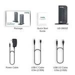 Plugable USB 3.0 and USB-C Universal Laptop Docking Station for Windows (UD-3900Z)