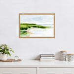 Amanti Art Blush Sandy Beach I by Ethan Harper Framed Canvas Wall Art Print, 23" x 16" (A42675376695)