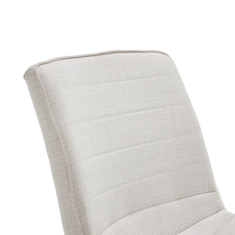 ELLE Decor Adelaide Armless Fabric Task Chair, Ivory (48214B)