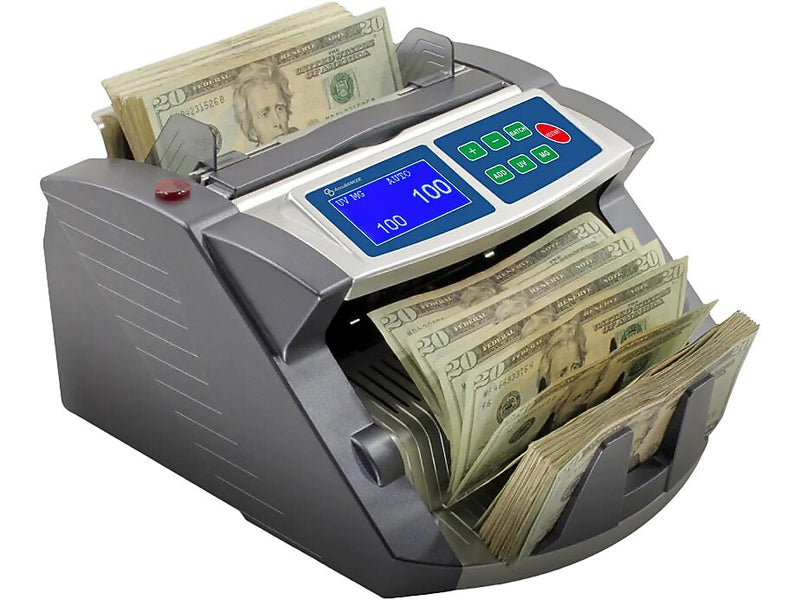 AccuBANKER Retail-Grade Bill Counter, Gray/White (AB1100)