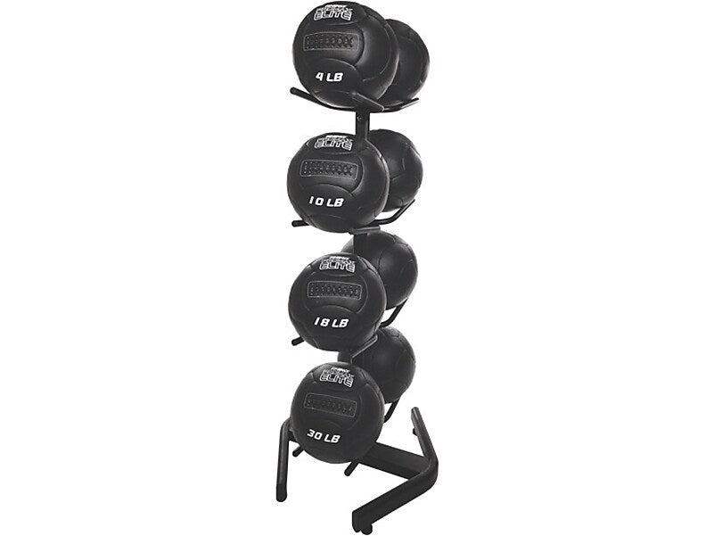 Champion Sports Black U-Ring Double Medicine Ball Tree (DTM1)