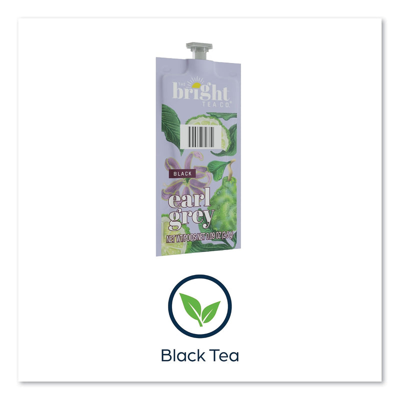 FLAVIA The Bright Tea Co. Earl Grey Black Tea Freshpack, Earl Gray, 0.09 oz Pouch, 100/Carton