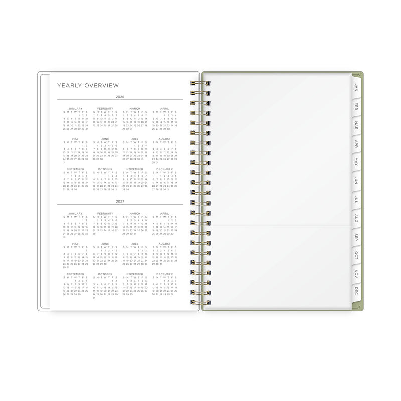 2026 Blue Sky Kelly Ventura Gardens 5" x 8" Calendar Year Weekly & Monthly Planner, Plastic Cover, Multicolored (153065)