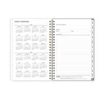 Planning Calendar BS Sophie Frosted PP 5x8 RY26 Wkly/Mthly Safety Wirebound -