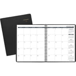 2026 AT-A-GLANCE 8" x 8.75" Monthly Planner, Faux Leather Cover, Black (70-120-05-26)
