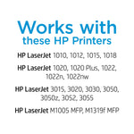 HP 12A Black Standard Yield Toner Cartridge, Prints Up to 2,000 pages (Q2612A)