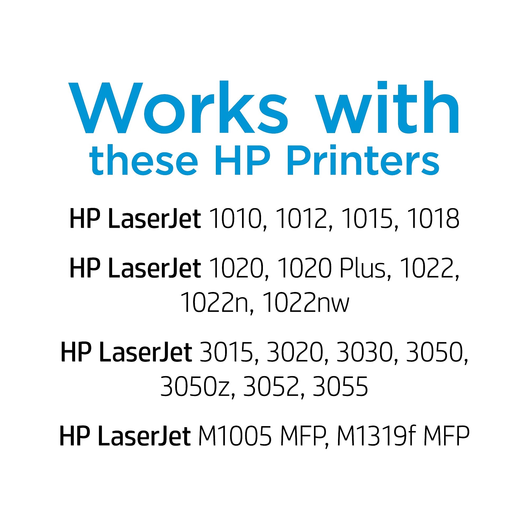 HP 12A Black Standard Yield Toner Cartridge, Prints Up to 2,000 pages (Q2612A)