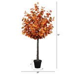 Nearly Natural 6' Autumn Lush Maple Artificial Fall Tree (T4833)