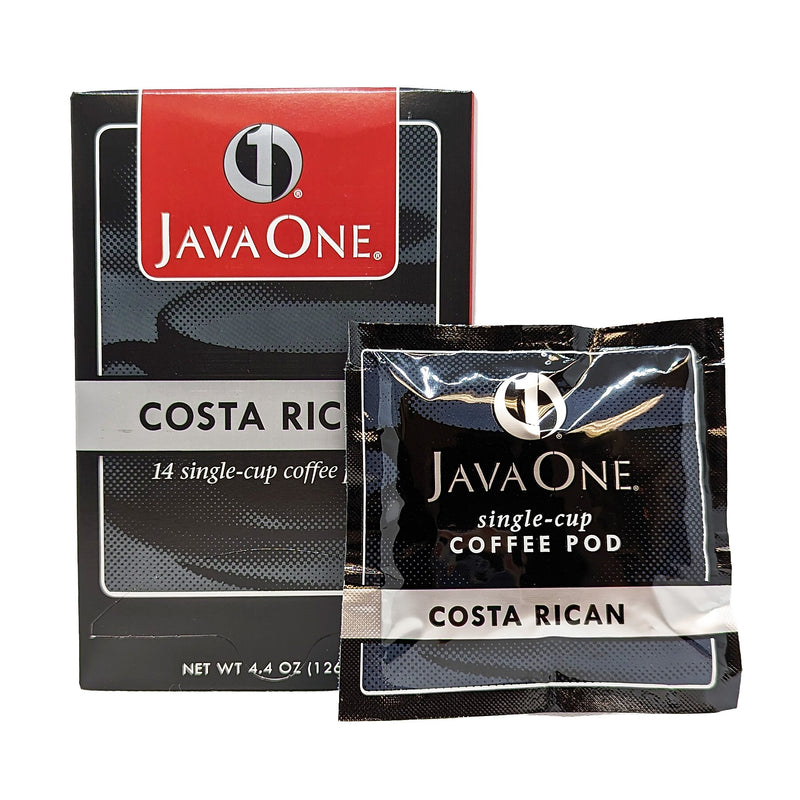 JavaOne Costa Rican Coffee Soft Pods, Medium Roast, 84/Carton (JTC30406CT)