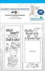 Barker Creek Celebrate Graduation/Promotion Bookmark Set, 60/Pack (LL2192)