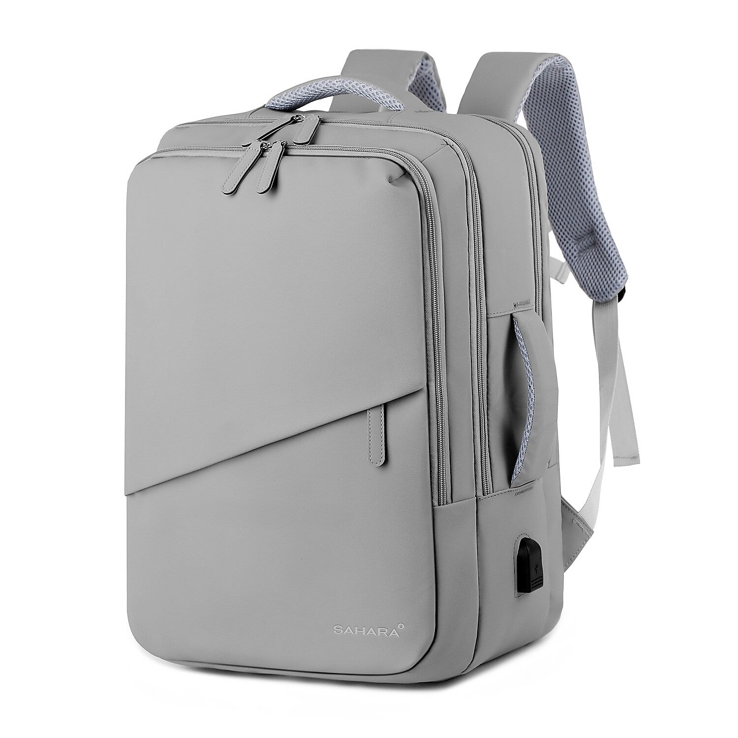 SaharaCase Multi-Compartment 16" Nylon Laptop Bag, Cool Gray (LT00100)