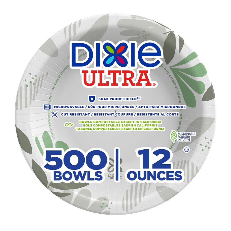 Dixie Ultra Pathways Paper Bowl, 12 oz., Multicolored, 500/Carton (SXB12WS)