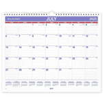 2025-2026 AT-A-GLANCE 15" x 12" Academic Monthly Wall Calendar, Purple/Red (AY8-28-26)