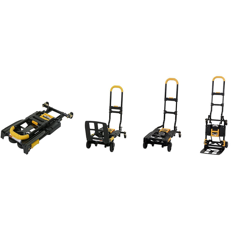 Cosco Convertible Hand Truck, 300 lb. Capacity, Black/Yellow (12225YGB1E)