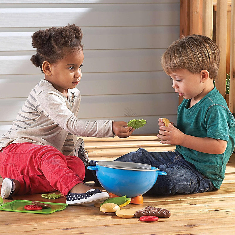 Learning Resources New Sprouts Grill It Barbecue Set Learning Toys, Assorted Colors, 22 Piece Set (LER9260-D)