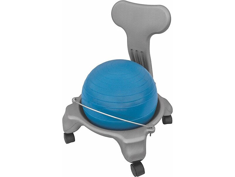 Champion Sports Kids' Ball Chair Set, Silver/Blue (KDCH)
