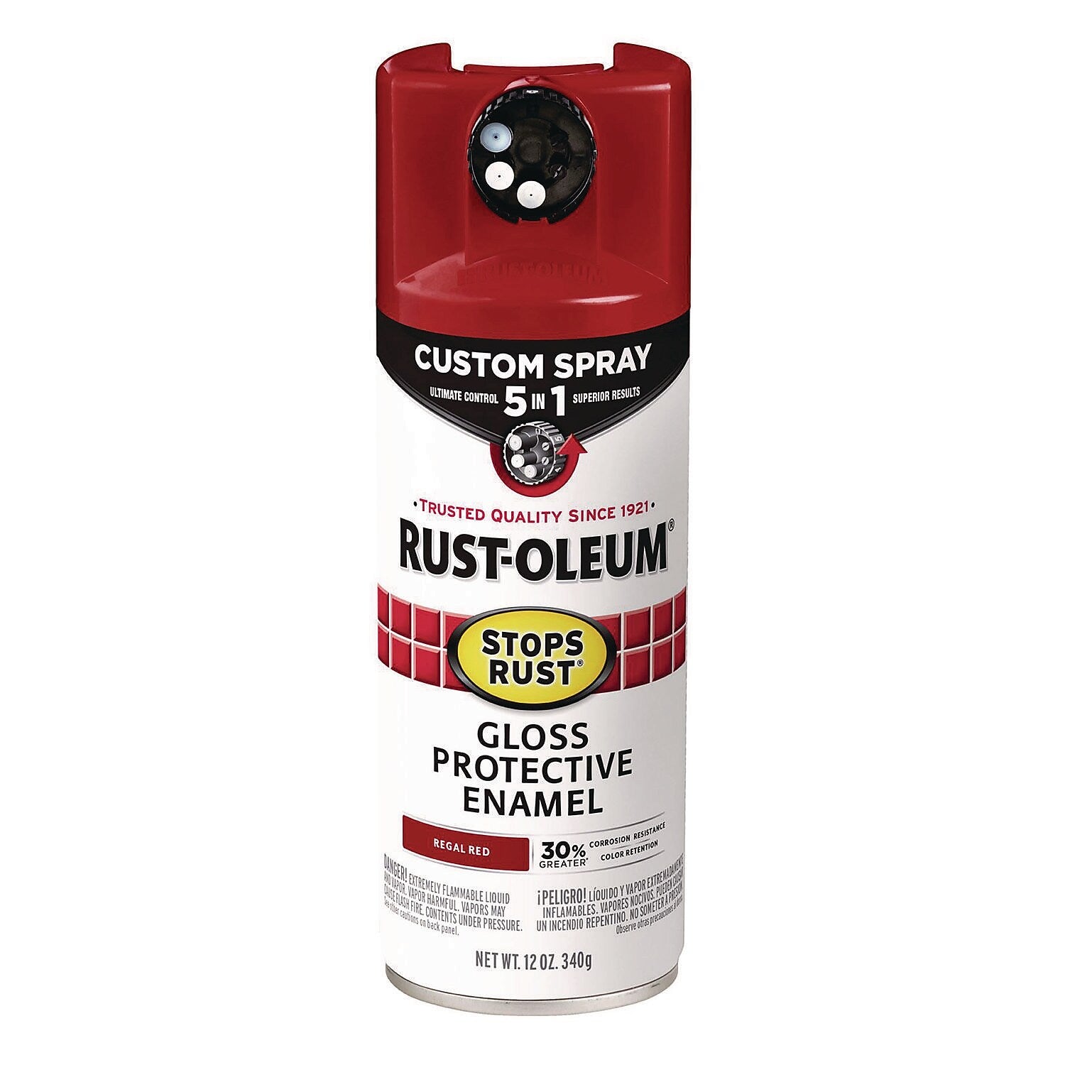 Rust-Oleum Stops Rust Protective Enamel Spray Paint, Gloss Regal Red, 12 oz. (376895)