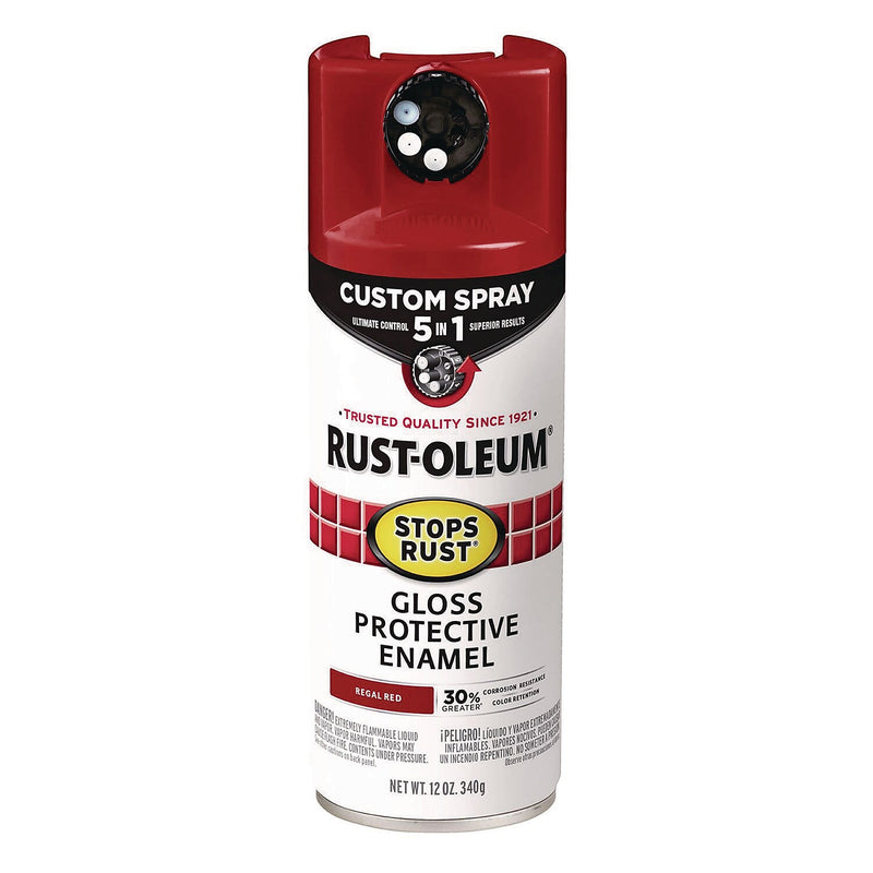 Rust-Oleum Stops Rust Protective Enamel Spray Paint, Gloss Regal Red, 12 oz. (376895)