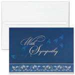 "Sincerest Sympathy" Card w/ Unlined White Envelope, 50/BX