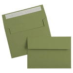 LUX Self Seal A7 Invitation Envelope 5 1/4" x 7 1/4", Avocado Green, 50/Pack (EX4880-27-50)