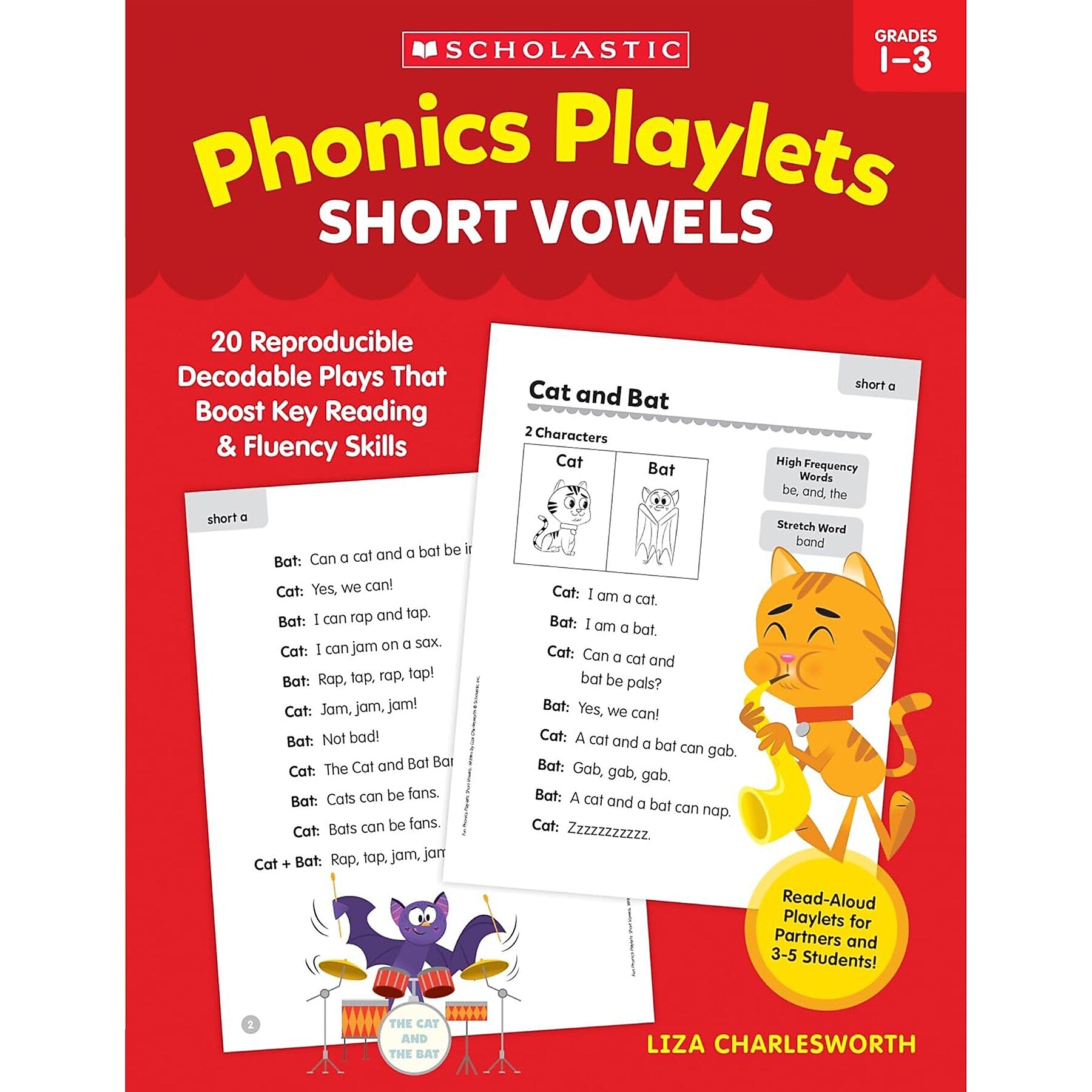 Scholastic Teaching Solutions Phonics Playlets: Short Vowels Activity Book (SC-9781546155324)