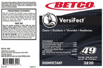 Betco VersiFect Secondary Label, 24/Pack (38209090)