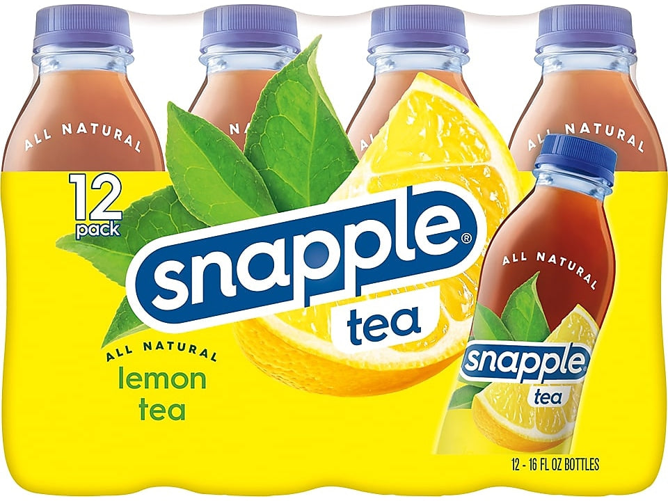 Snapple Lemon Tea, 16 oz., 12 Bottles/Pack, 2 Packs/Carton (92816881)