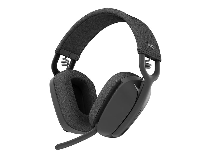Logitech Zone Vibe Wireless Noise Canceling Bluetooth Stereo Headset, MS Certified, Graphite (981-001156)