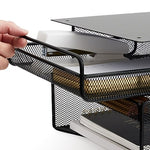 Safco Hanging Metal Desk Organizer, Black (SAF3244BL)