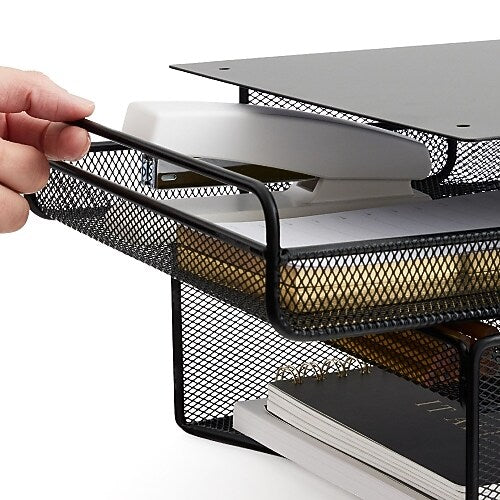 Safco Hanging Metal Desk Organizer, Black (SAF3244BL)