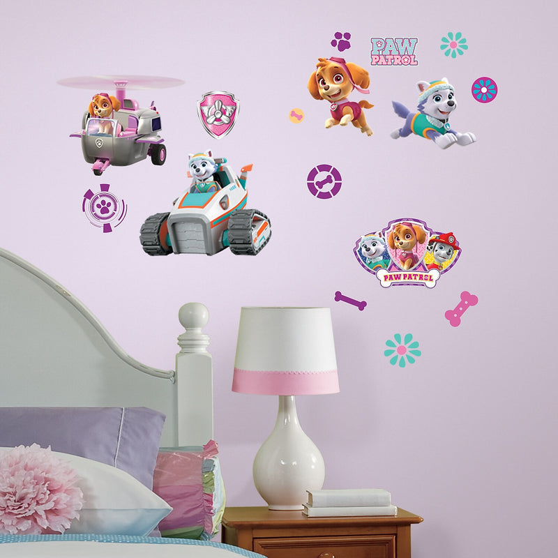 York Wallcoverings Paw Patrol Girl Pups Children's Decals, Cartoons (RMK3124SCS)