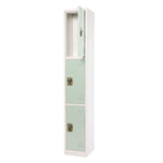 AdirOffice 72'' 3-Tier Misty Green Storage Locker (ADI629-203-MGRN)