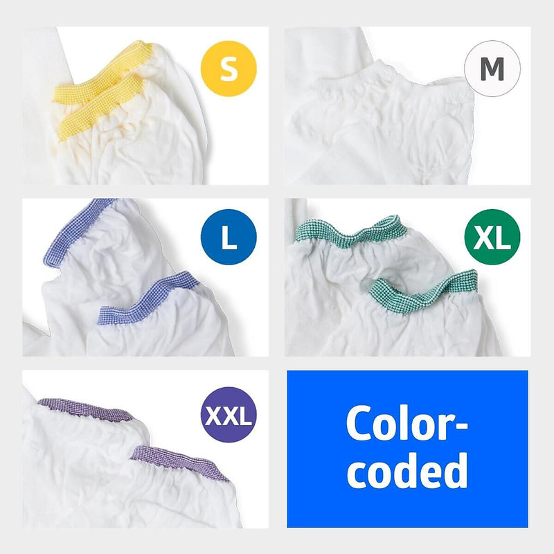 Medline EMS 15mmHg Thigh High Anti-Embolism Stockings, White, XL, Long Length, Pair (MDS160888H)