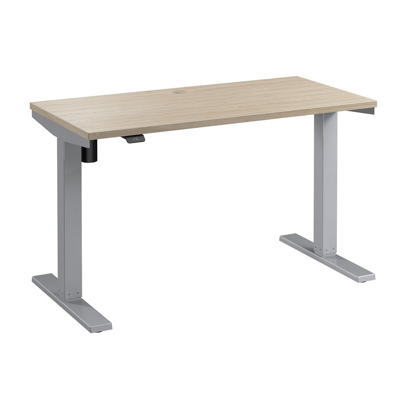 Bush Business Furniture Move 40 Series 48"W Electric Adjustable Standing Desk, Natural Elm/Cool Gray Metallic (M4S4824NESK)