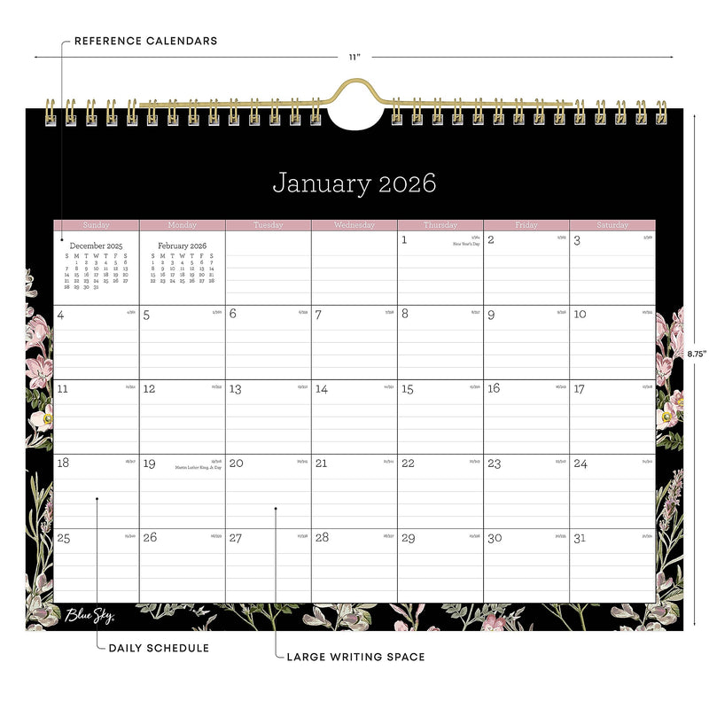 2026 Blue Sky Nevaeh 11" x 8.75" Monthly Desk Calendar (139941-26)