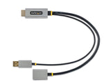 StarTech HDMI to USB A /Display Port Audio/Video Adapter, Male to Female/Male, Gray/Black (128-HDMI-DISPLAYPORT)