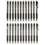 Zebra Z-Grip Retractable Ballpoint Pens, Medium Point, 1.0mm, Black Ink, 24/Pack (12221)