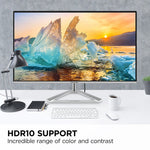 ViewSonic Thin-Bezel 27" 4K Ultra HD 60Hz LED Monitor, Silver (VX2776-4K-MHDU)