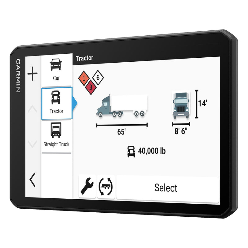 Garmin dezl OTR720 7" GPS Truck Navigator, Black (010-02924-00)