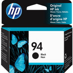 HP 94 Black Standard Yield Ink Cartridge, Prints Up to 480 Pages (C8765WN#140)