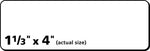 PRES-a-ply Laser/Inkjet Address Labels, 1-1/3" x 4", White, 1,400 Labels/Box (30602)