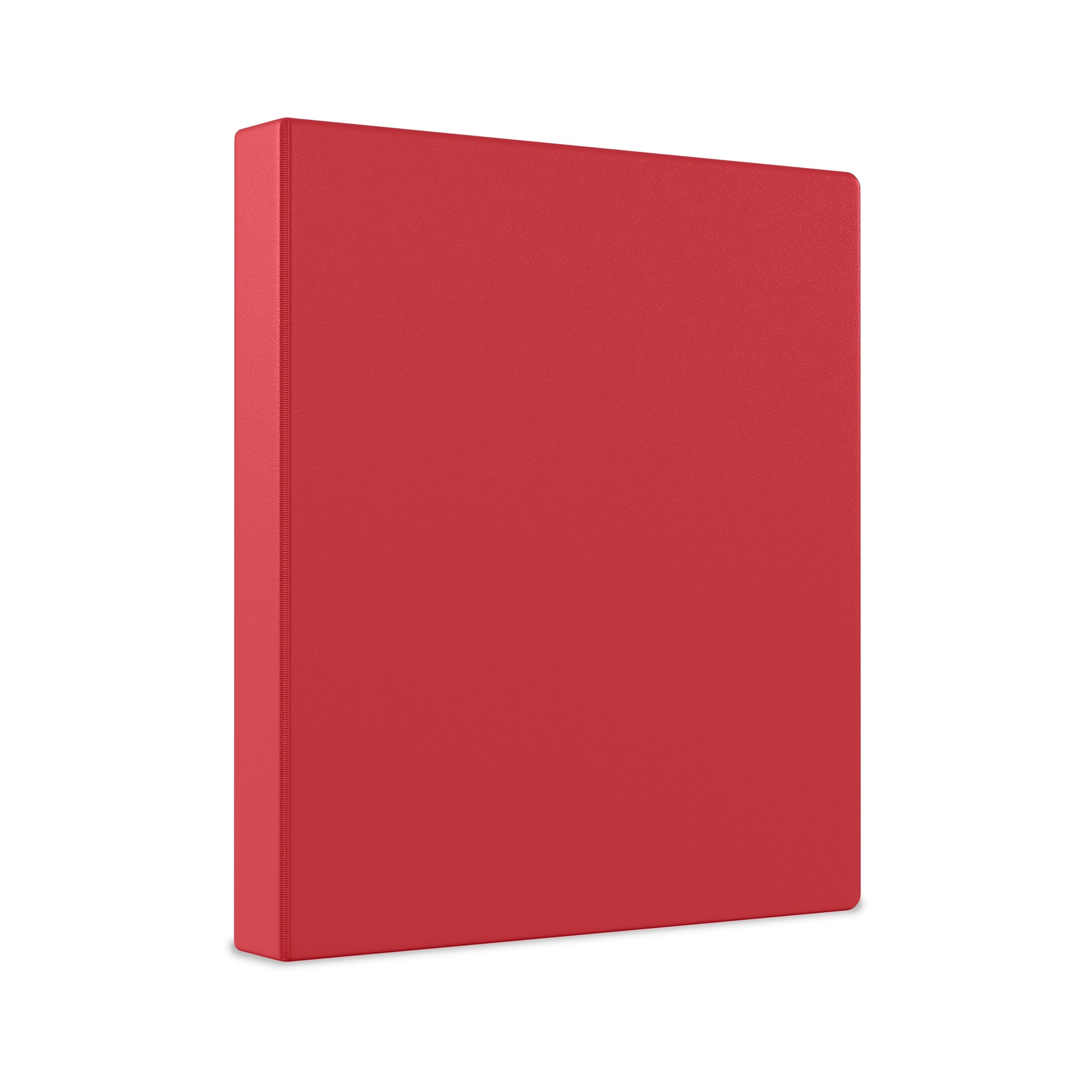 Staples 1 1/2" 3-Ring Non-View Binder, Red (ST26583-CC)